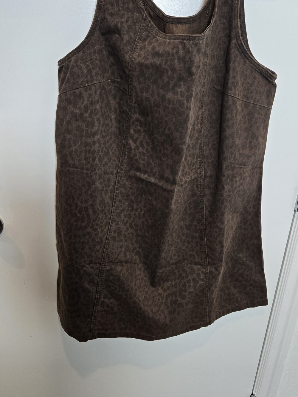 GAP Denim Leopard Brown Dress